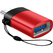 変換アダプター Type-C USB3.0 充電 データ転送 アクセサリー Macbook パソコン PC スマートフォン 携帯 タブレット アンドロイド ストラップ付き チェーン付き スマホ モバイル USB タイプC アクセサリー