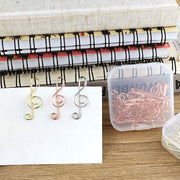 ゼムクリップ 10個セット ペーパークリップ ト音記号 文具 文房具 事務用品 ステーショナリー 可愛い おしゃれ ユニーク 紙クリップ 書類整理 オフィス