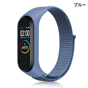 スマートウォッチバンド Xiaomi Mi用 シャオミ用 交換用 付け替え 腕時計 ベルト マジック テープ シンプル おしゃれ 通気性 スポーツ 無段階調整 カラバリ豊富