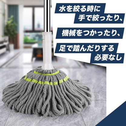 モップ 水拭き 業務用 モップヘッド 2個セット 脱水 商品画像2