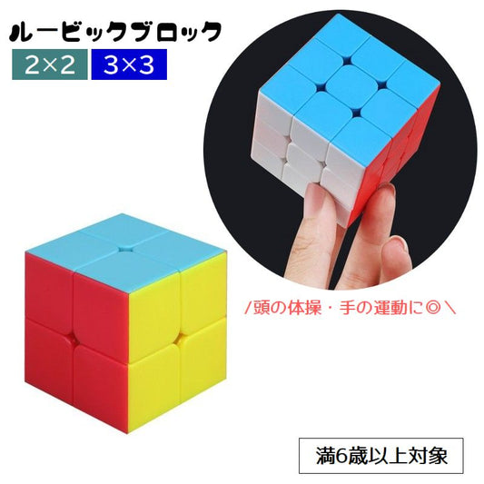 ルービックブロック ジーニアスキューブ 立体パズル 2×2 3×3 Genius 商品画像