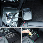 車用ゴミ箱 ダストボックス 車載 車内収納 ケース ボックス ストラップ ボタン 袋止め 折り畳み 四角形 カーアクセサリー カー用品