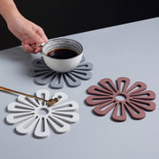 鍋敷き 北欧風 コースター 耐熱 おしゃれ テーブルマット 花 卓上用品 滑り止め コップマット 食器マット キッチン雑貨