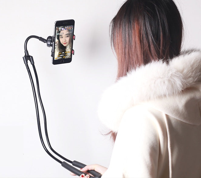 スマホスタンド 首掛け 寝ながら 手ぶら 腰掛け 卓上 商品画像4