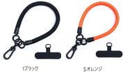 スマホストラップ ストラップ ハンドストラップ リストストラップ 手首掛け 携帯ストラップ プレート付き 落下防止 ストラップホルダー スマホアクセサリー 挟むだけ USBストラップ 紛失防止 丸紐 シンプル ベーシック 定番 カジュアル カラバリ豊富 赤 白 青 橙 黒 緑 灰 紫