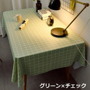 テーブルクロス テーブルカバー 食卓カバー 正方形 120×120cm チェック柄 防水 汚れ防止 傷防止 防油 キッチン ダイニング リビング インテリア雑貨 家庭用 テーブルコーディネート おしゃれ 上品 新生活 引っ越し