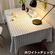 テーブルクロス テーブルカバー 食卓カバー 正方形 120×120cm チェック柄 防水 汚れ防止 傷防止 防油 キッチン ダイニング リビング インテリア雑貨 家庭用 テーブルコーディネート おしゃれ 上品 新生活 引っ越し