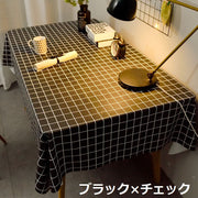 テーブルクロス テーブルカバー 食卓カバー 正方形 120×120cm チェック柄 防水 汚れ防止 傷防止 防油 キッチン ダイニング リビング インテリア雑貨 家庭用 テーブルコーディネート おしゃれ 上品 新生活 引っ越し
