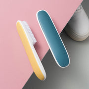 シューズブラシ 靴ブラシ シューズクリーナー 靴洗いブラシ 柄付き 洗濯ブラシ 洗濯用品 コンパクト 小さめ 洋服洗い 衣類洗い 汚れ落とし 部分洗い 握りやすい スティック かわいい シンプル おしゃれ 白 赤 黄 青