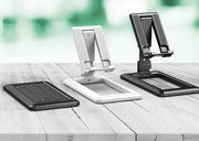 スマホスタンド 折りたたみ式 スマートフォンスタンド スマホホルダー 薄型 コンパクト 持ち運び 携帯電話 置台 卓上 高さ調節可 角度調節可 滑り止め付き 折り畳み 持ち歩き シンプル 便利グッズ スマホアクセサリー