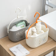 収納バスケット 収納ラック 吊り下げ収納 壁面収納 壁掛け フック付き かご カゴ バスケット マルチバスケット ハンギング 360度 回転 多用途 浴室 脱衣所 バスルーム 台所 キッチン 洗面所 カトラリーケース 歯ブラシ入れ 小物入れ 車内収納 多用途 白 灰色 ピンク 青 橙