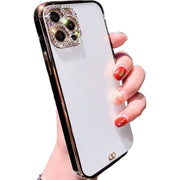 スマホケース 韓国 スマホカバー ラインストーン クリア iPhone用 15用 14用 13用 12用 11用 Pro用 ProMax用 plus用 mini用 ビジュー 透明 アイフォン用 携帯ケース 保護ケース 背面保護 傷防止 おしゃれ かわいい