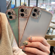 スマホケース 韓国 スマホカバー ラインストーン クリア iPhone用 15用 14用 13用 12用 11用 Pro用 ProMax用 plus用 mini用 ビジュー 透明 アイフォン用 携帯ケース 保護ケース 背面保護 傷防止 おしゃれ かわいい