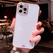 スマホケース 韓国 スマホカバー ラインストーン クリア iPhone用 15用 14用 13用 12用 11用 Pro用 ProMax用 plus用 mini用 ビジュー 透明 アイフォン用 携帯ケース 保護ケース 背面保護 傷防止 おしゃれ かわいい