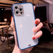 スマホケース 韓国 スマホカバー ラインストーン クリア iPhone用 15用 14用 13用 12用 11用 Pro用 ProMax用 plus用 mini用 ビジュー 透明 アイフォン用 携帯ケース 保護ケース 背面保護 傷防止 おしゃれ かわいい