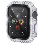 アップルウォッチカバー AppleWatch 保護ケース 保護カバー アップルウォッチケース 傷防止 汚れ防止 ラインストーン キラキラ おしゃれ 華やか かわいい きれいめ イメージチェンジ 38mm 40mm 41mm 42mm 43mm 44mm 45mm 銀色 黒 金色 クリア カラフル