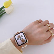 アップルウォッチカバー AppleWatch 保護ケース 保護カバー アップルウォッチケース 傷防止 汚れ防止 ラインストーン キラキラ おしゃれ 華やか かわいい きれいめ イメージチェンジ 38mm 40mm 41mm 42mm 43mm 44mm 45mm 銀色 黒 金色 クリア カラフル