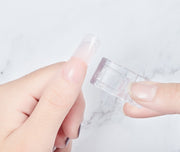 ネイルクリップ 5個セット ネイル固定 ポリジェル用 ネイルツール ネイルチップ ネイルエクステンション 長さ出し チップフォーム クリア ネイル用品 ネイルグッズ クリア 透明