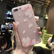 iPhoneケース iPhoneカバー スマホケース スマホカバー ソフト 半透明 クリア スケルトン 背面保護 傷予防 傷防止 お花 フラワー 桜 可愛い iPhone用 スマートフォン アイフォン 携帯ケース 保護カバー おしゃれ