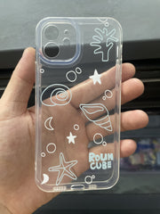 iPhoneケース iPhoneカバー スマホケース スマホカバー クリア 透明 透け感 珊瑚 ヒトデ 貝 海 かわいい 落下 保護 傷防止 アイフォン Apple アップル
