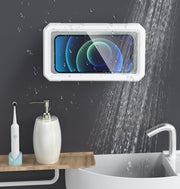 スマホ防水ケース 防水スマホホルダー スマホ防水カバー 角度調整可能 360度回転 壁掛け 卓上 お風呂 浴室 入浴 キッチン 台所 横置き 縦置き