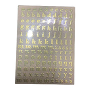 シール ステッカー アルファベット 英字 大文字 小文字 イニシャル 数字 ナンバー ミニサイズ 小さい ゴールドカラー シルバーカラー キラキラ デコ パーツ かわいい