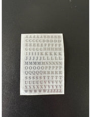 シール ステッカー アルファベット 英字 大文字 小文字 イニシャル 数字 ナンバー ミニサイズ 小さい ゴールドカラー シルバーカラー キラキラ デコ パーツ かわいい