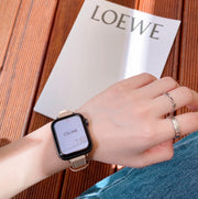 腕時計用ベルト apple watch用バンド アップルウォッチ スリム レディース 女性 細身 交換ベルト 付け替え series 6 5 4 3 2 1 SE 38mm 40mm 42mm 44mm おしゃれ かわいい スタイリッシュ シンプル Apple Watch 腕時計ベルト