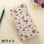 ノート メモ帳 クラフトペーパー 24枚 48ページ 花柄 お洒落 可愛い 文具 文房具 雑貨 ステーショナリー