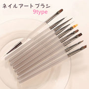 ネイルアートブラシ 単品 筆 ネイフブラシ ネイル筆 ジェルネイル ペイント アート セルフネイル マニキュア ネイル 爪 ネイル用品 ネイルグッズ 上品