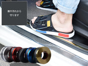スカッフプレート シール 幅3cm 幅5cm サイドステップガード ステッププロテクター ステッカー カー用品 車用 自動車 1ｍ巻 汚れ防止 保護 貼る
