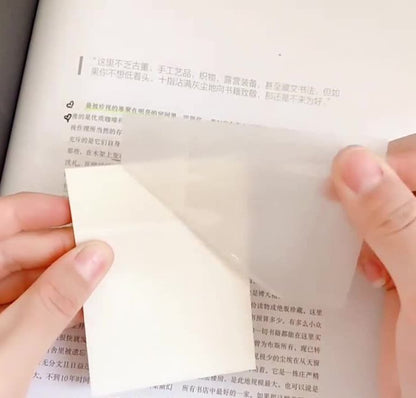 付箋 クリアふせん 3冊セット メモ帳 フィルム付箋 半透明 商品画像2
