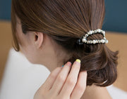 ヘアクリップ 髪留め 髪飾り ヘアアレンジ ヘアアクセサリー レディース 女性 婦人 ファッション小物 楕円 シンプル かわいい おしゃれ