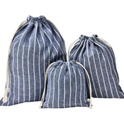 巾着袋 3枚セット 巾着 巾着バッグ 小物入れ 体操服入れ 上履き入れ 歯ブラシ入れ トラベルポーチ ポーチ 収納 ストライプ シンプル 大サイズ 中サイズ 小サイズ 新学期 学校 保育園 幼稚園 旅行 出張 整理整頓 便利 キッズ レディース メンズ お洒落