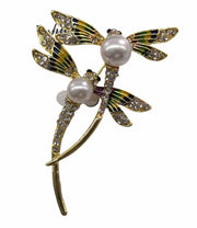 ブローチ ラインストーン フェイクパール トンボ レディース アクセサリー キラキラ 蜻蛉 おしゃれ きれいめ 上品 華やか エレガント 豪華 ゴージャス 可愛い かわいい 大人 女性用 婦人用 ジュエリー 記念日 誕生日 プレゼント 贈り物 ギフト パーティー イベント 結婚式 入学式 卒業式 入園式 卒園式 ワンポイント ファッション 雑貨 小物