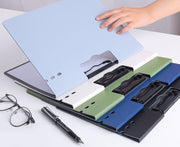 クリップボード バインダー ファイル A4 二つ折り 縦型 横型 書類入れ 文房具 事務用品 ビジネス オフィス 資料収納 無地