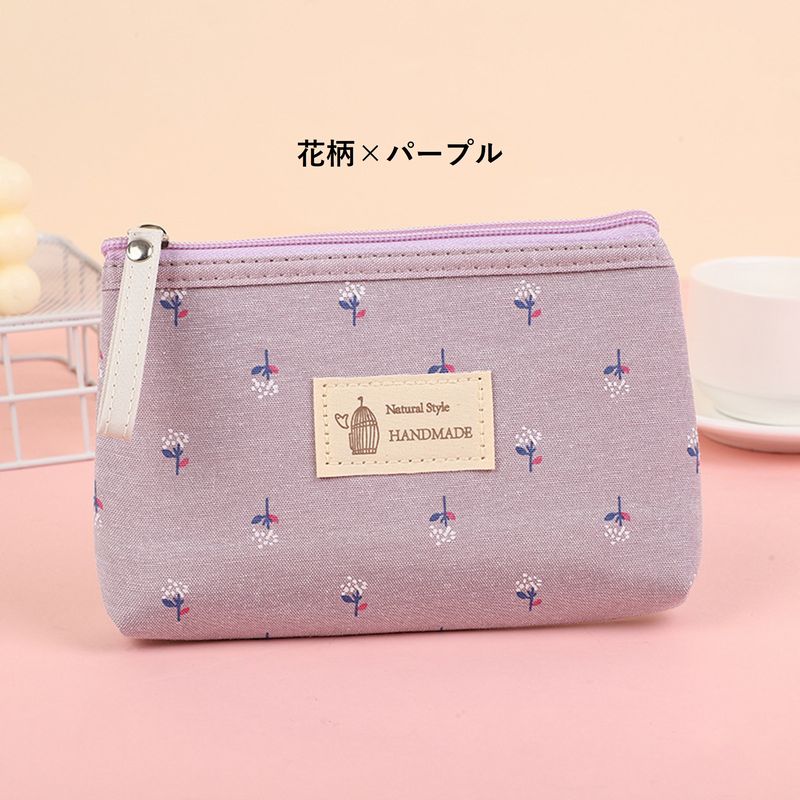 化粧ポーチ メイクポーチ コスメポーチ ミニポーチ 小物入れ キャンバス 商品画像3