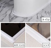 防水テープ 防カビテープ 長さ3.2m 幅22mm 幅38mm 1つ折り 2つ折り 折線入り 隙間テープ すきまテープ 幅広 クリア 透明 防水 水回り すき間 キッチン トイレ ガスコンロ シンプル 浴室 浴槽 シンク DIY 汚れ防止 貼りやすい 剥がしやすい のり残らず 便利