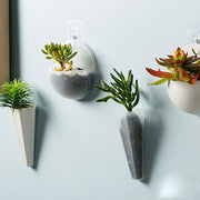壁掛け植木鉢 壁掛けプランター インテリア 屋内用 ガーデニング 花瓶 シンプル コンパクト 小さい 傷つけない プラスチック 割れない おしゃれ 定番