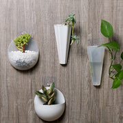 壁掛け植木鉢 壁掛けプランター インテリア 屋内用 ガーデニング 花瓶 シンプル コンパクト 小さい 傷つけない プラスチック 割れない おしゃれ 定番