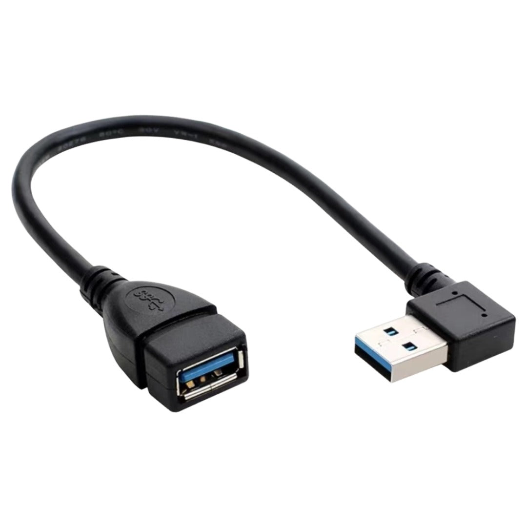 USB3.0延長ケーブル 延長コード 変換コネクタ オス メス L字型 左向き バリエーション画像