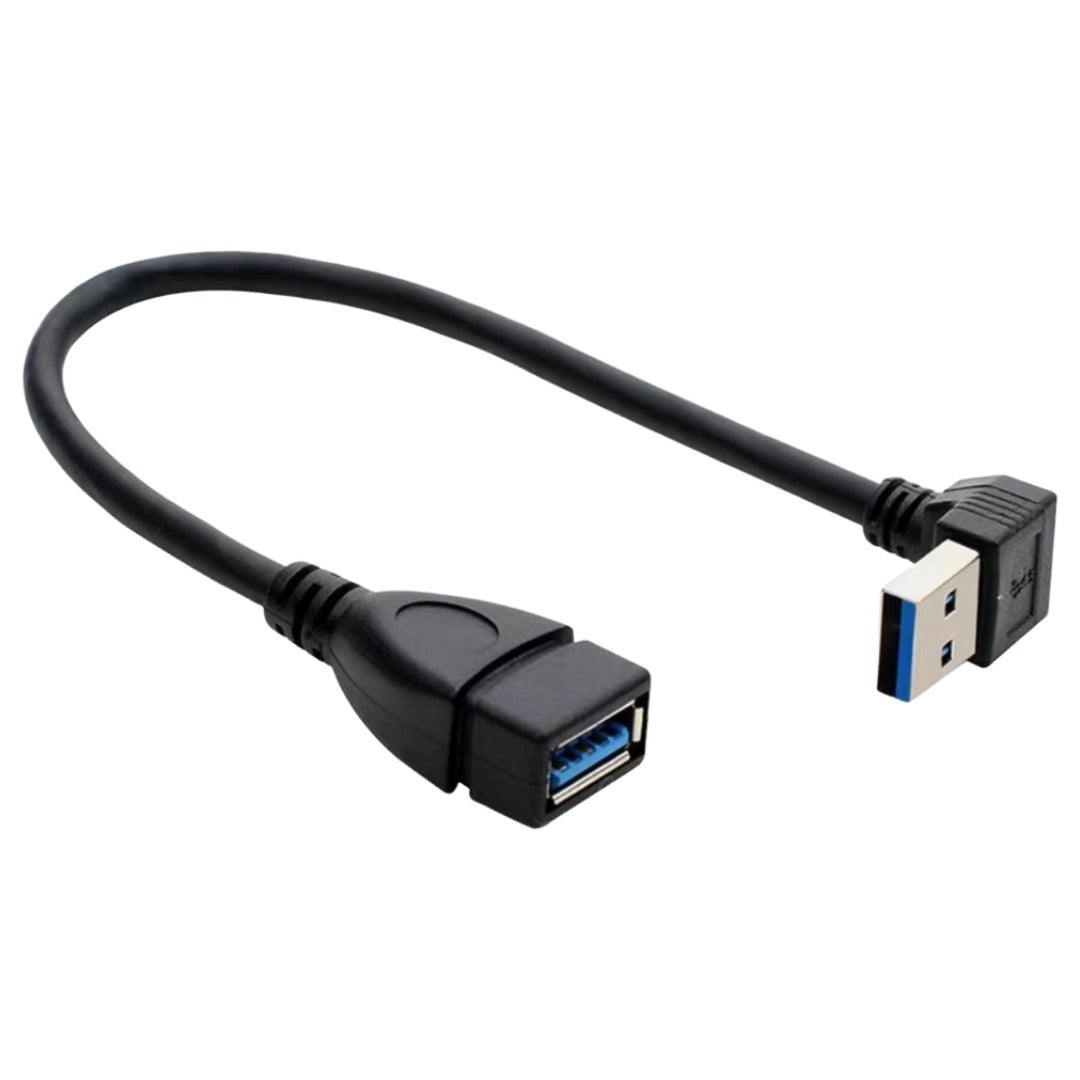 USB3.0延長ケーブル 延長コード 変換コネクタ オス メス L字型 上向き バリエーション画像
