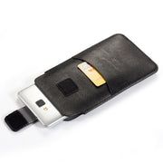 スマホケース ベルトポーチ ウエストポーチ カード入れ レザー調 フェイクレザー ベルト通し 面ファスナー スマートフォン 収納 持ち運び 単色 シンプル おしゃれ かっこいい 便利