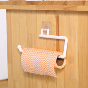 キッチンペーパーホルダー キッチンタオルホルダー タオル掛け 粘着テープ 台所 洗面所 壁掛け 吊るす 工具不要 穴あけ不要 シンプル