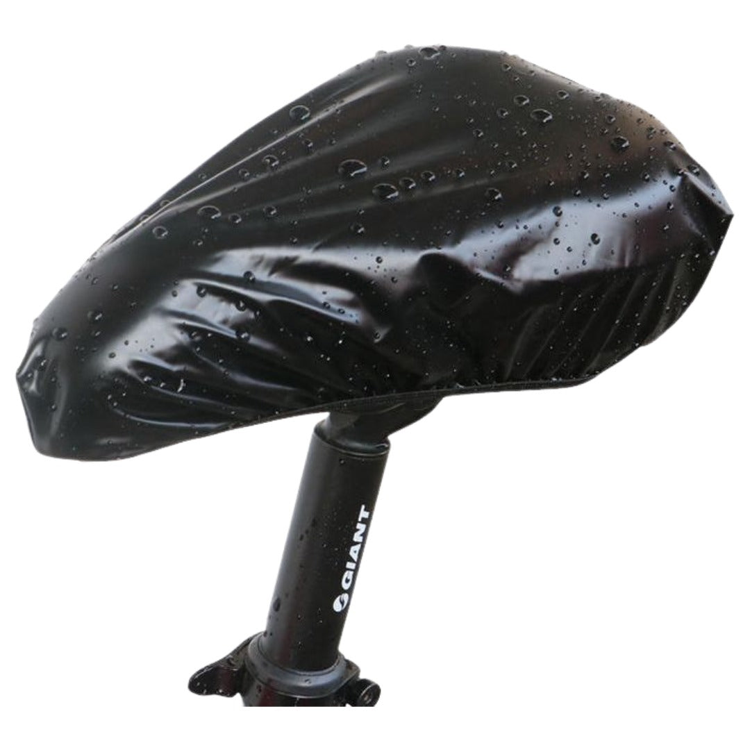 サドルカバー 単品 1枚 防水カバー レインカバー 自転車用アクセサリー 自転車 マウンテンバイク ロードバイク ママチャリ 雨対策 雨よけ 雨避け 折り畳める コンパクト 無地 単色 シンプル ブラック 黒