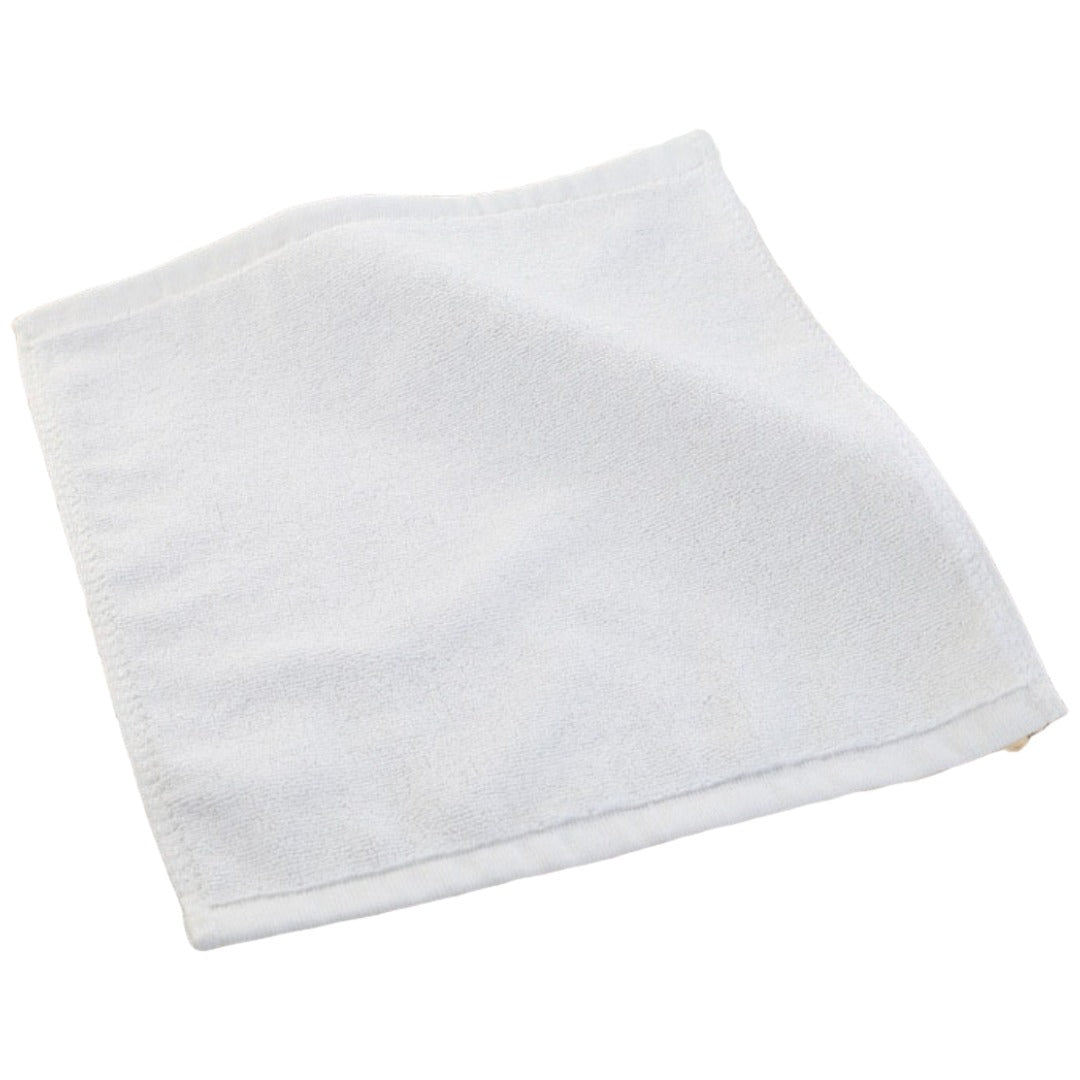 ハンドタオル 30×30cm 無地 ホワイト 白 シンプル バス用品 日用品雑貨 定番 ベーシック 普段使い 来客用 手拭き 布巾
