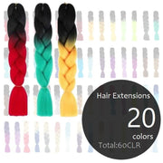 エクステ 編み込み 三つ編み カラーエクステンション つけ毛 ヘアアレンジ ブレイズ コーンロウ ヒップホップ ブレイク コスプレ イベント ワッフル加工 毛束 衣装 仮装 カラーブロック