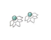 ピアス スタッドピアス 両耳用 レディース 女性 アクセサリー ファッション小物 蓮 ロータス おしゃれ 可愛い ギフト プレゼント
