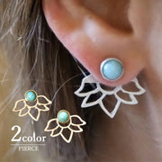 ピアス スタッドピアス 両耳用 レディース 女性 アクセサリー ファッション小物 蓮 ロータス おしゃれ 可愛い ギフト プレゼント