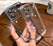 iPhoneケース iPhoneカバー スマホケース 軽量 耐衝撃 背面保護 カメラ保護 クリア 透明 13 12 ProMax